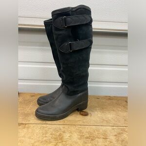 Women’s Ariat Leather Suede Riding Boots Adjustable Straps Size 9